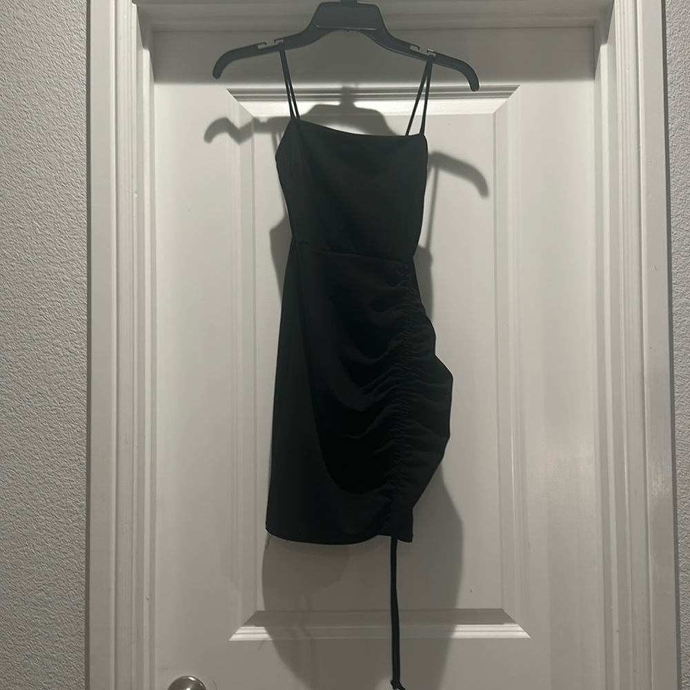 Black mini dress